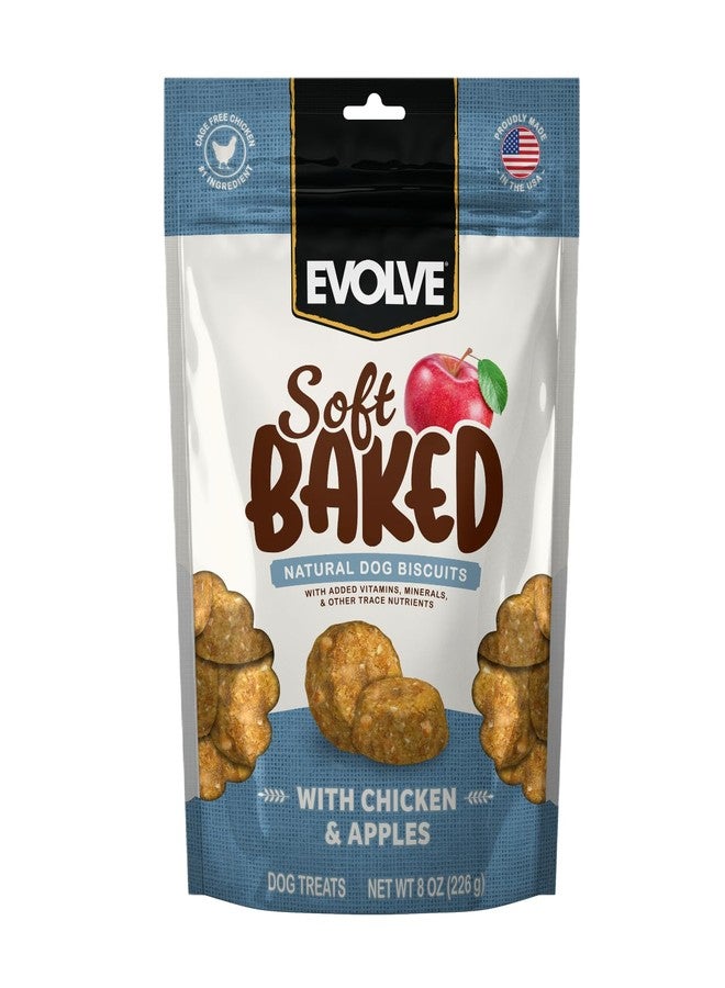 Evolve Soft Baked Chicken & Apple Recipe Dog Biscuits, 8 oz.
